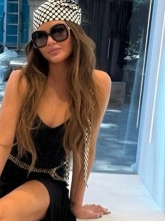 Gucci GG1021S 002 Sunglasses Black with Gold Square Frame, Grey Gradient Lenses main image 11